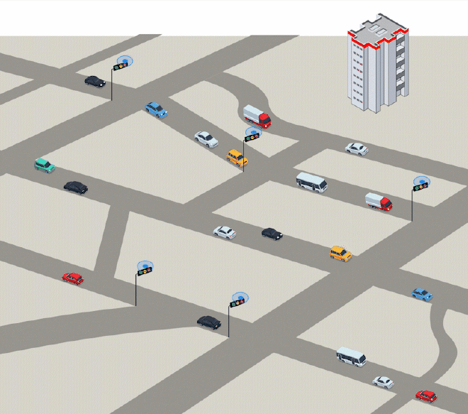 CrossWorks traffic management system visualisation