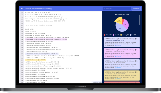 Advanced file viewer with error detection
